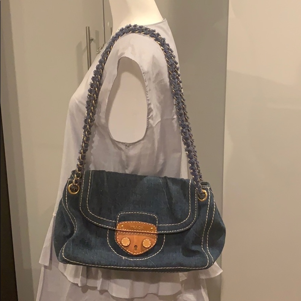 Prada denim bag , in perfect condition
